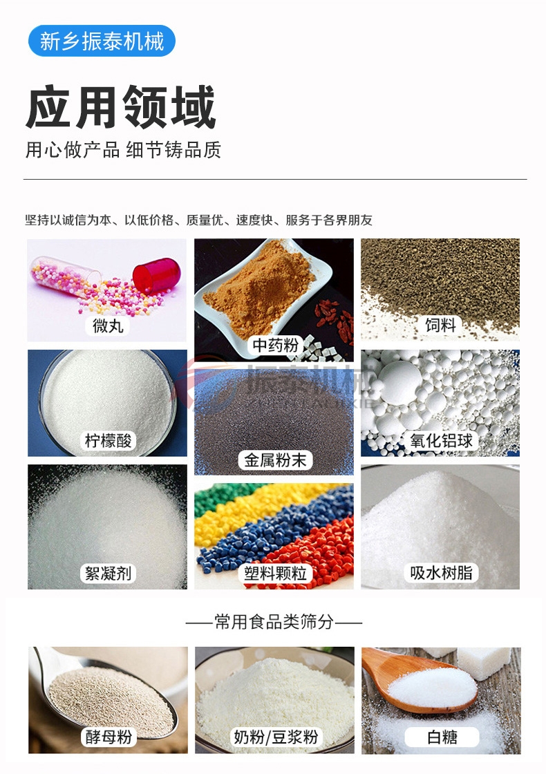 富马酸粉末圆形摇摆筛应用领域 富马酸粉末圆形摇摆筛应用领域